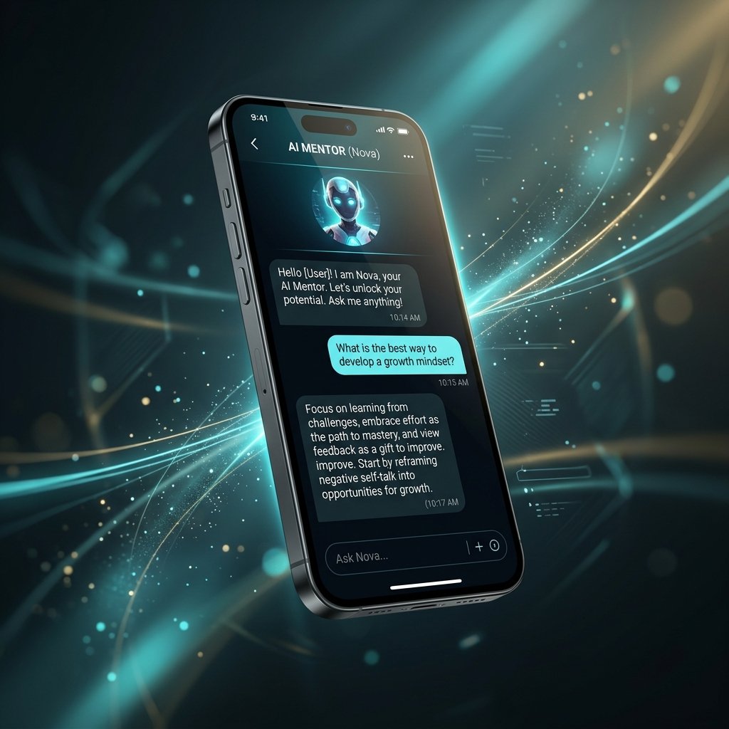 Oráculo Quântico Chat App Mockup